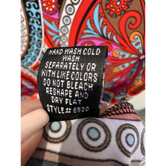 Halter Maxi Backless Dress Small Paisley Floral Hobo Hippie Tired Y2K Babydoll - Picture 10 of 11